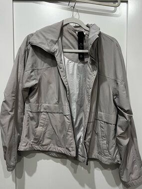 lululemon athletica Light Gray Utility Zip Jacket